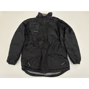 VTG Columbia Fleece Lined Outdoor Black Coat Jacket Size Women's Small